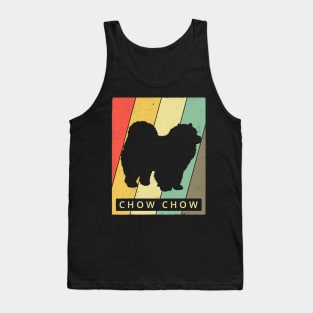 Chow Chow Dog Retro Vintage Tank Top